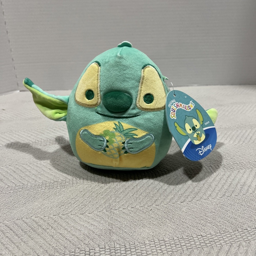 Squishmallows™ Disney 5" Scented Mystery Plush Toy - Stitch Green Pineapple New!